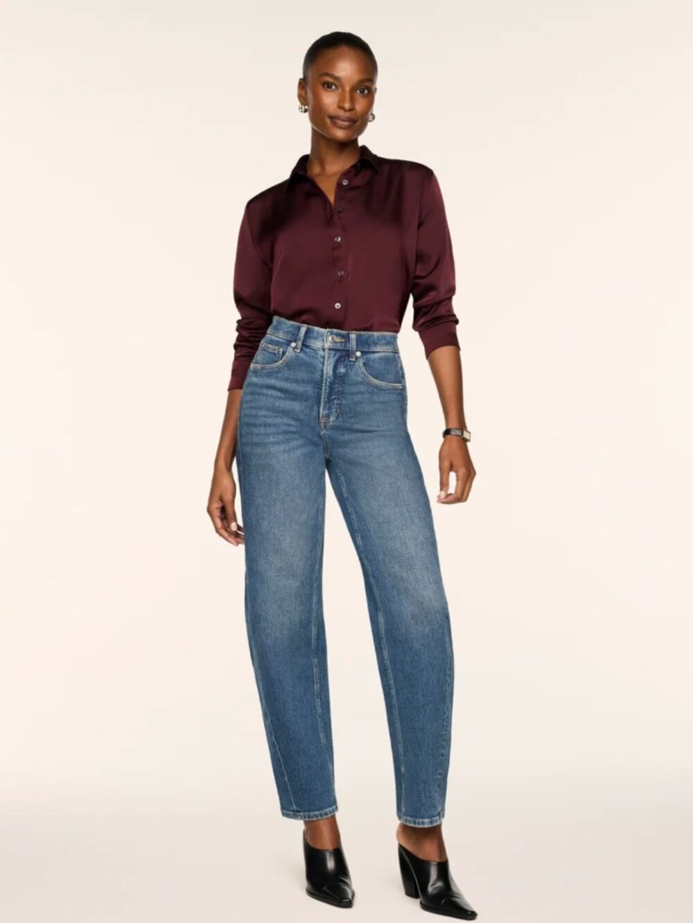 Spanx Barrel Leg Jeans Authentic 360 Medium